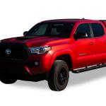 100XR_RunningBoards-Toyota-Tacoma-2018-Red-3-4-Frnt-Dr-WhBG